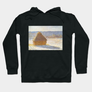 Grainstack in the Morning by Claude Monet Hoodie